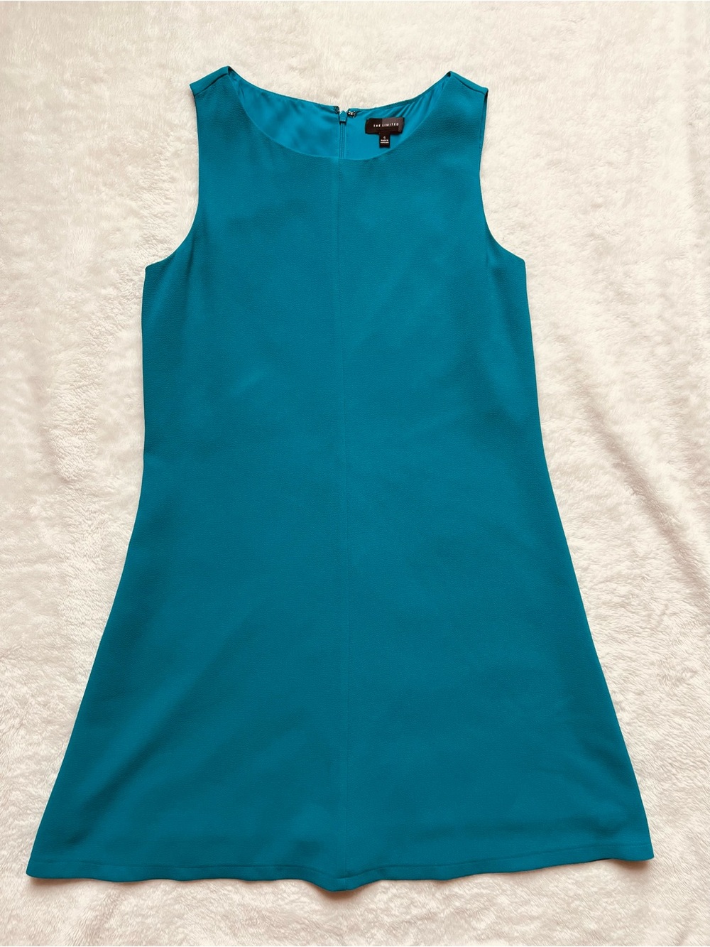 The Limited Teal A-Line Sleeveless Dress